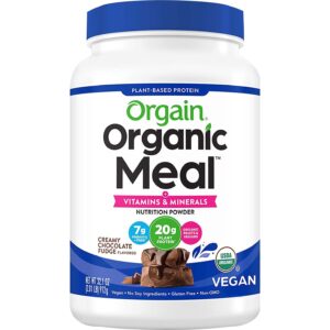 Orgain Organic Meal, Chocolate, 912 Gm, 20g Organic, Plant-Based Protein