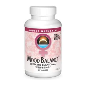 Source Naturals Mood Balance, 90 Tablets, Mood-soothing Herbs, Uplifting Amino Acids
